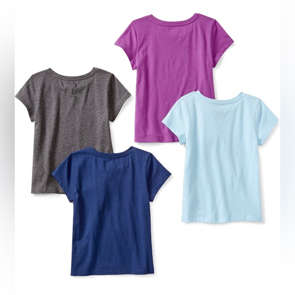 Spotted Zebra Girls Short-Sleeve T-Shirt Tops Multipacks Cool Summer Tees XL - Picture 2 of 6